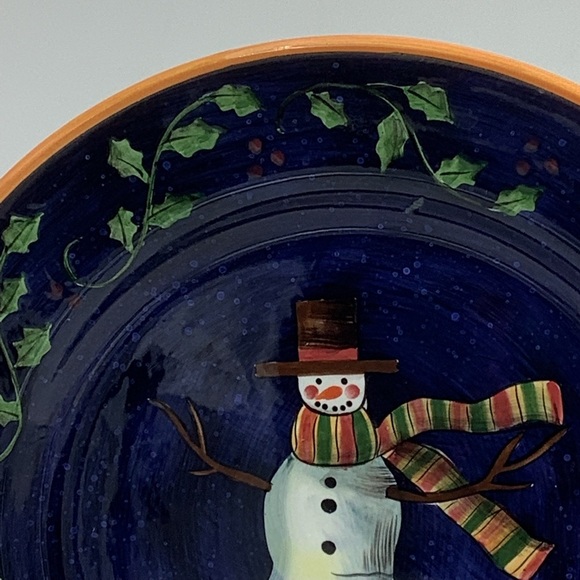 2002 Lang Primitive Colors Christmas Plate - Picture 4 of 6